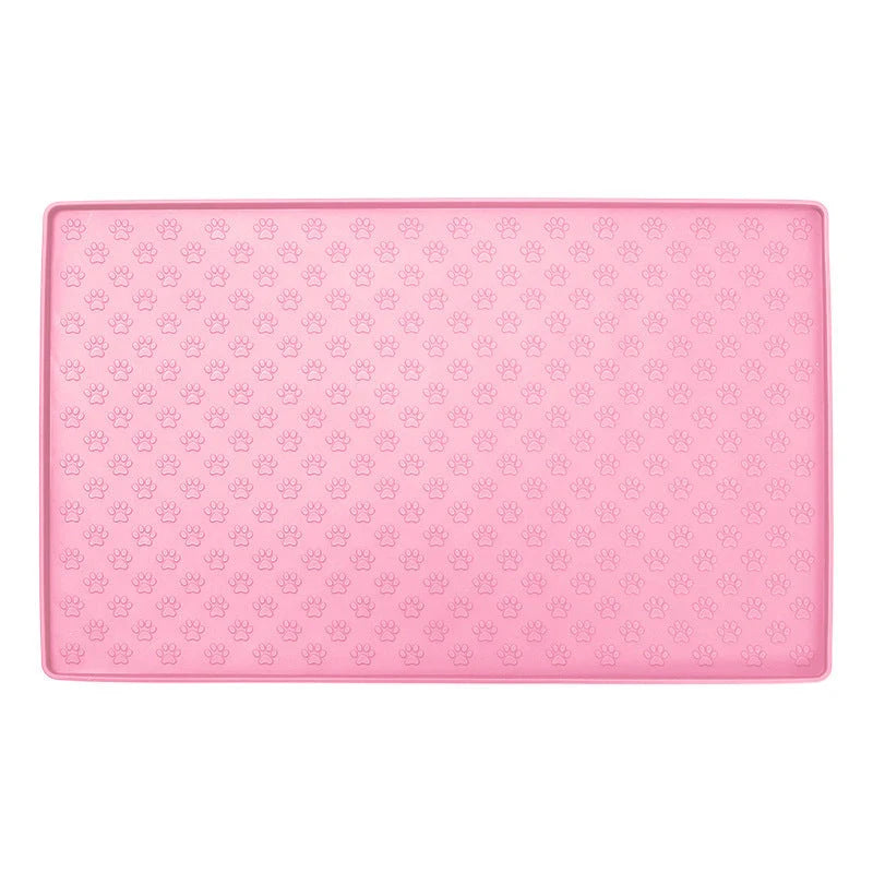 Waterproof silicone pet placemat in various colours for dogs and cats