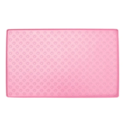 Waterproof silicone pet placemat in various colours for dogs and cats