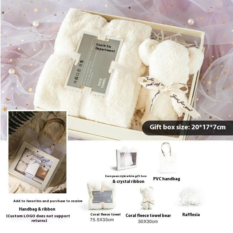 Sense Set aromatherapy gift box with skylight candles, Bluetooth speaker, and towel bear package