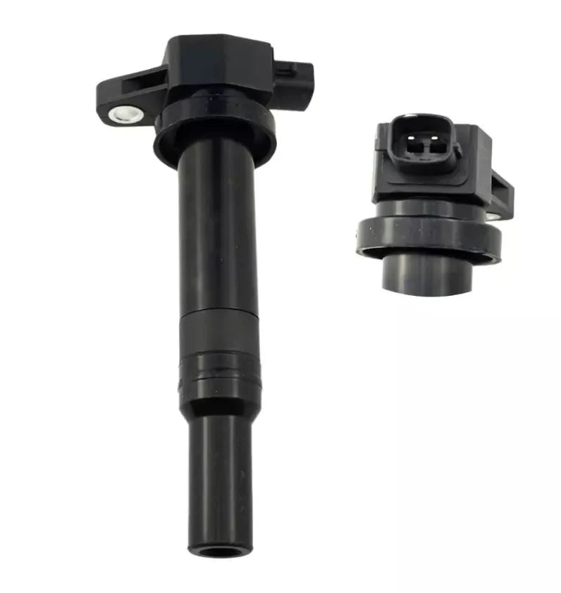 Black Hyundai DQ9101E ignition coil for 4-cylinder engines, part number 27301-3E400.