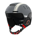 Smart ski helmet in Graphite Black with 15 air vents and Bluetooth features for winter sports