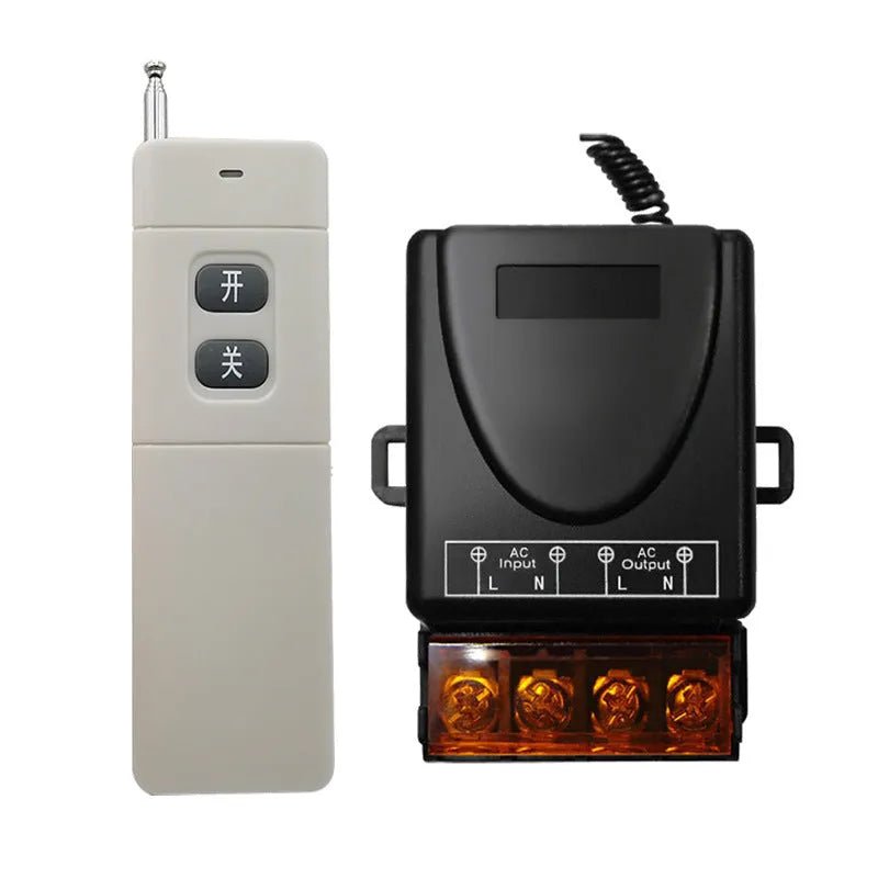 220V wireless remote control intelligent controller with ABS shell, 1 in 4 out wiring, for garage door and light control
