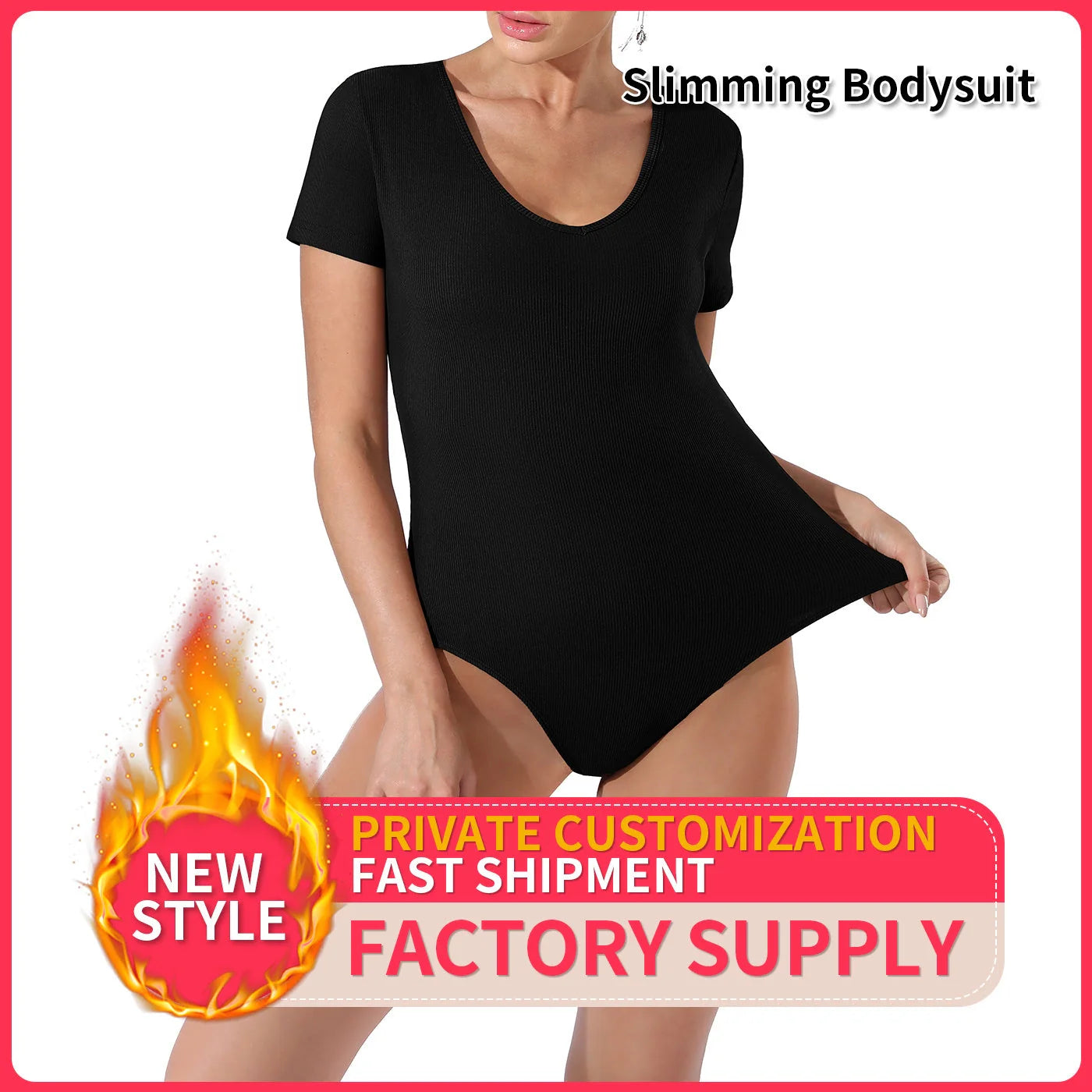 Women's solid colour bodysuit in black and coffee, offering a snug fit and versatile styling options.