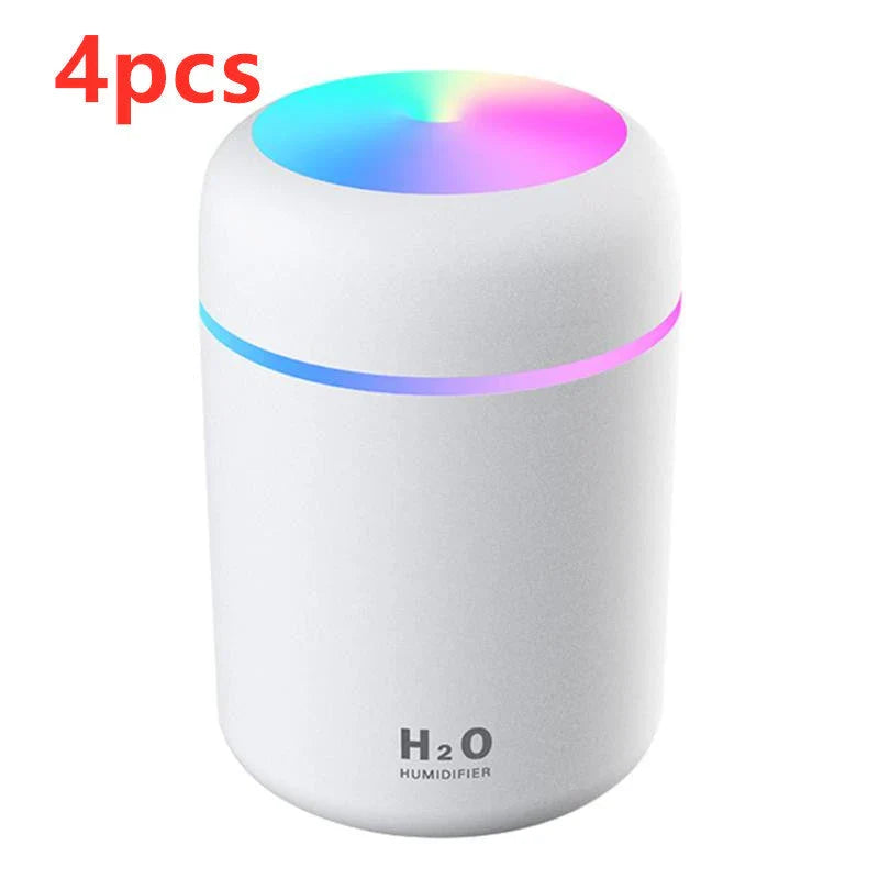 Mini USB Desktop Humidifier with Soothing Mist, Color-Changing Lights, and Quiet Operation