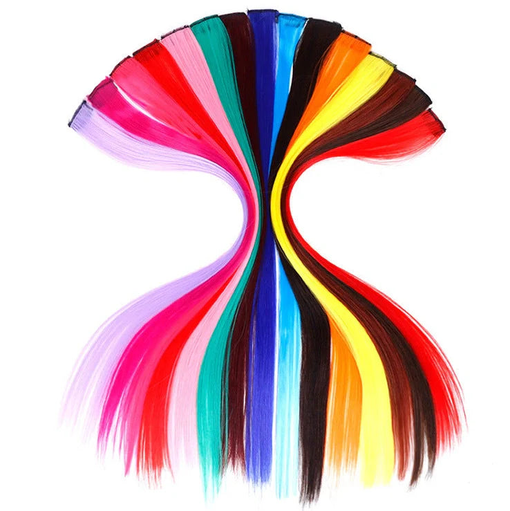 Blowable colour hair extension piece with high temperature wire construction in multiple colour options
