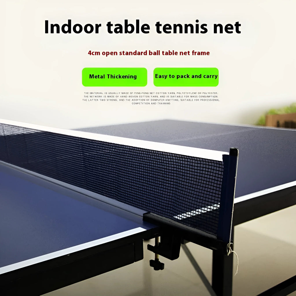 Table tennis post with thickened universal large clip for indoor open grid table mounting
