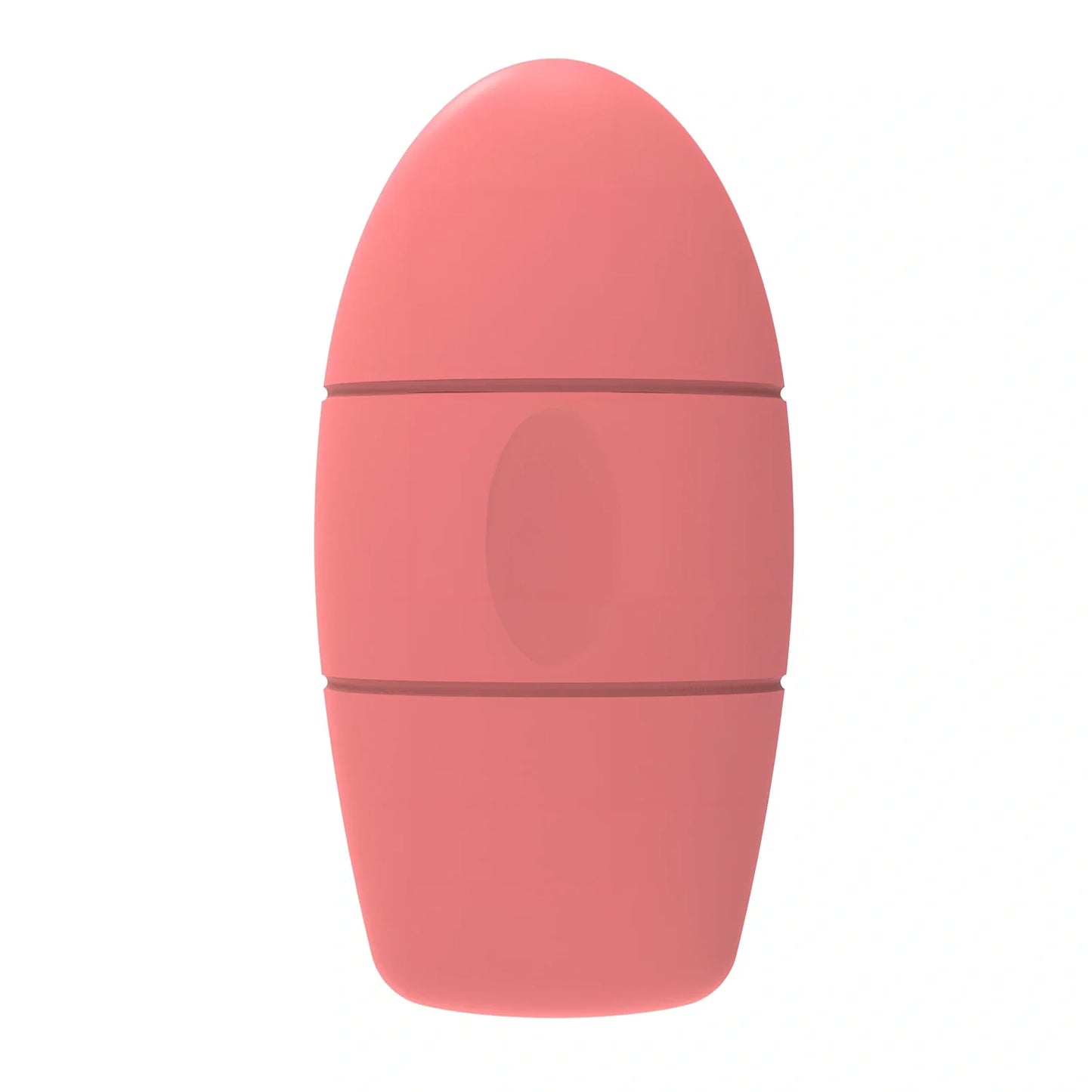 Pink silicone ice face roller mould for cooling massages, reducing pores and dark circles, compact 10-15cm design