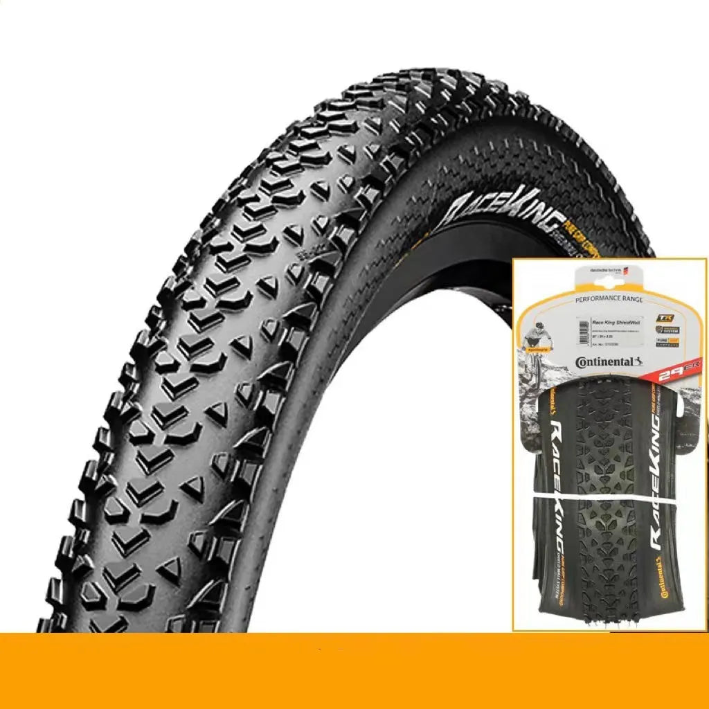 Mountain bike folding outer tyre shown in yellow, with size markings for 27.5x2.2 visible.