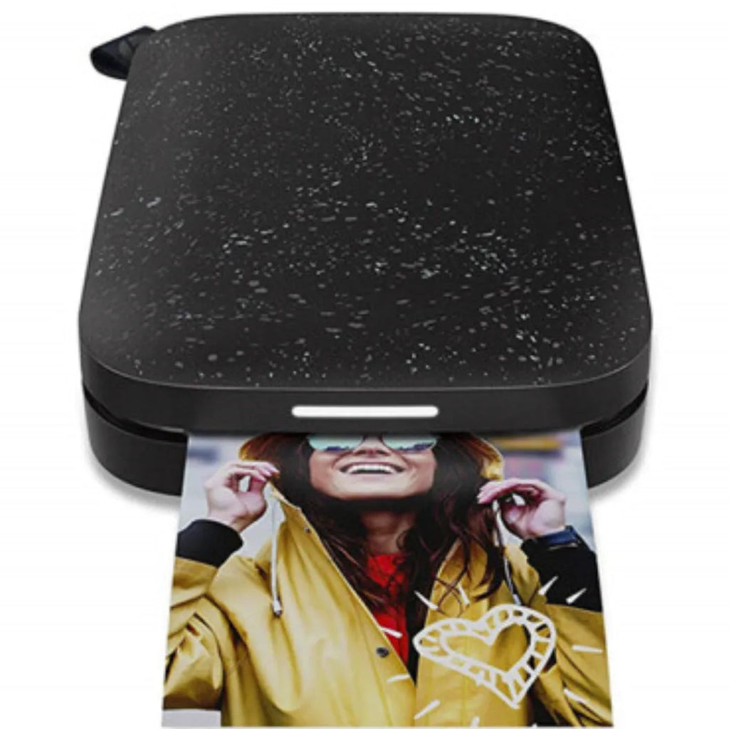 Bluetooth pocket photo printer in three colours: Bright Black, Goddess Pink, Pearl White