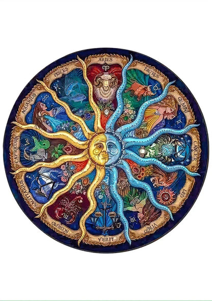 Colourful animal-shaped wooden jigsaw puzzles for children, educational and fun