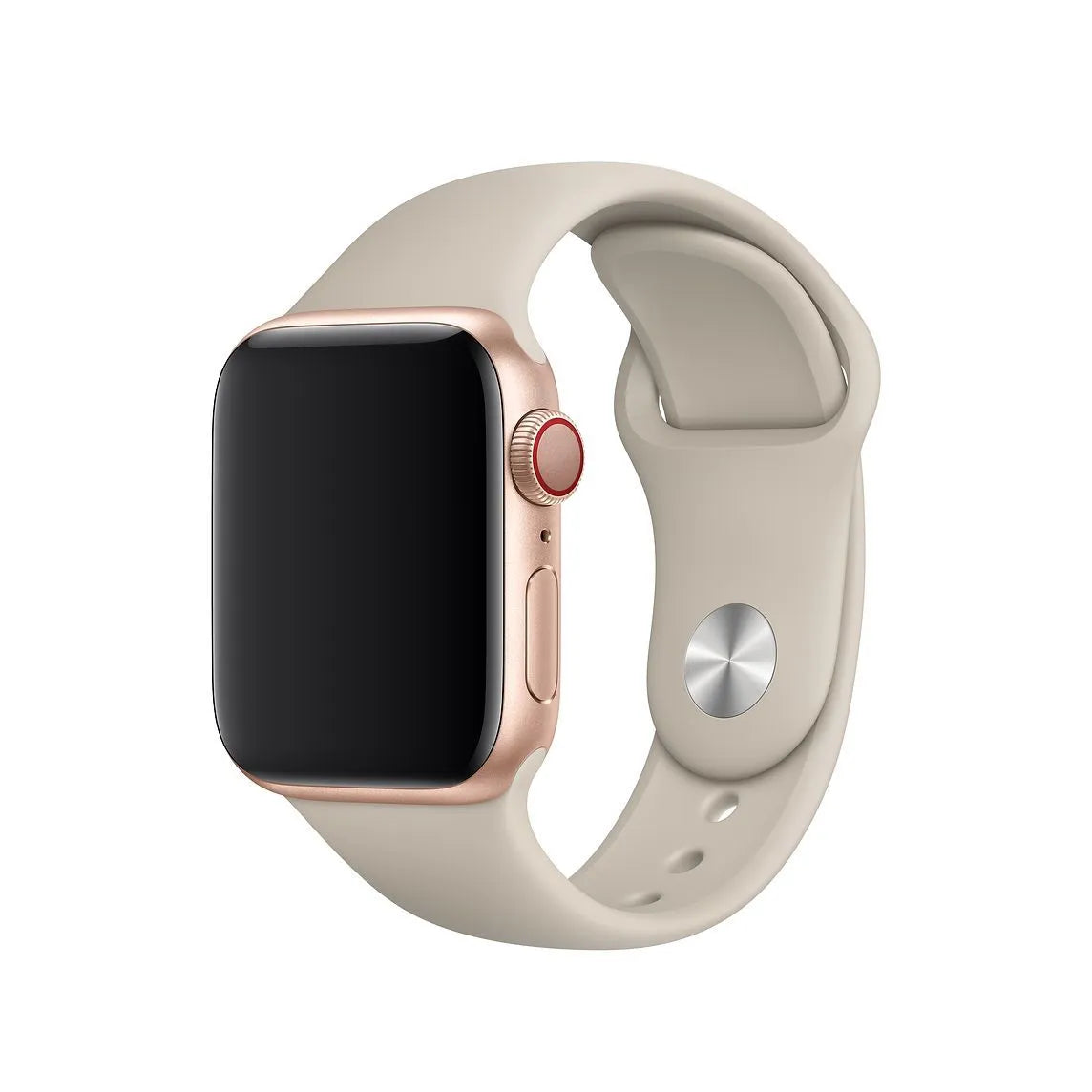 Pinkycolor silicone watch band replacement strap for iWatch in Charcoal colour, 38mm size