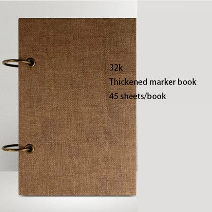 Sketchbook Freehand Sketchbook with open marker paper in various sizes and colours