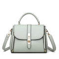 Soft PU leather women's messenger bag in square vertical design with single shoulder strap