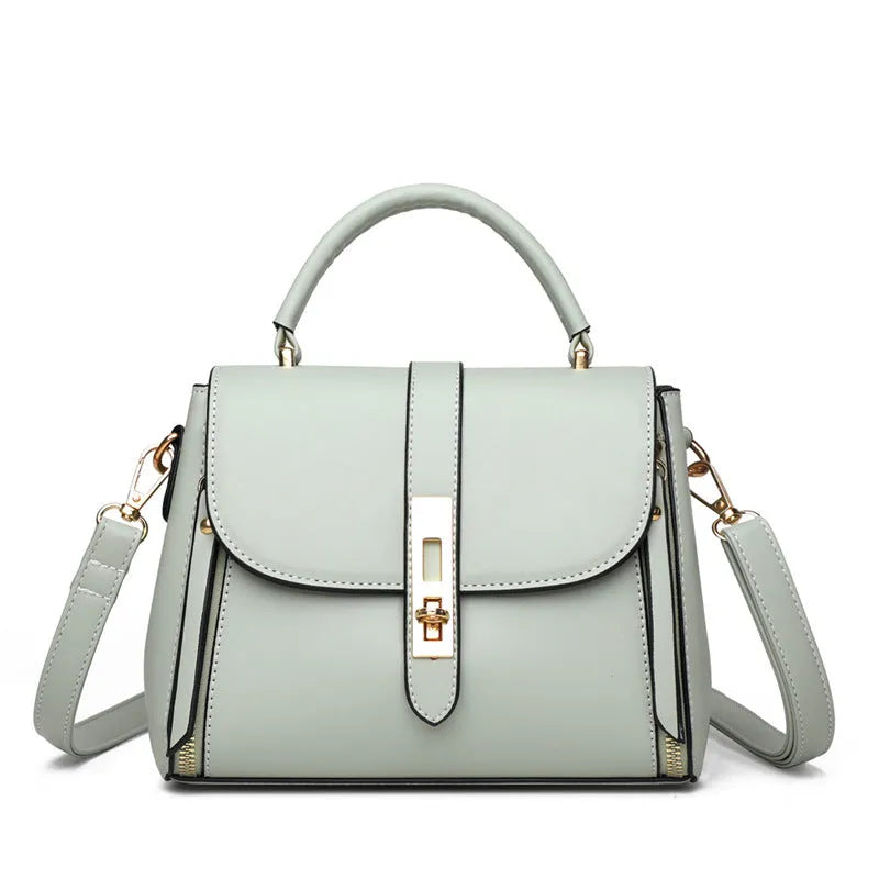 Soft PU leather women's messenger bag in square vertical design with single shoulder strap