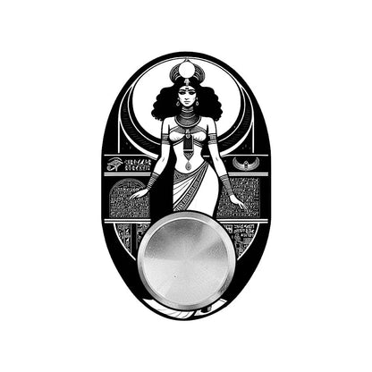 Original Puzzle Gyro Fidget Spinner Keychain for stress relief and focus improvement