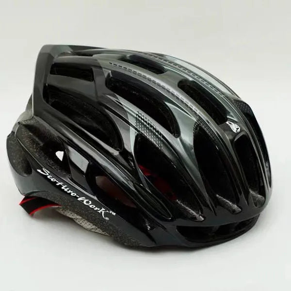 Bicycle helmet with one-piece moulding EPS PC shell 25 vents in fluorescent green
