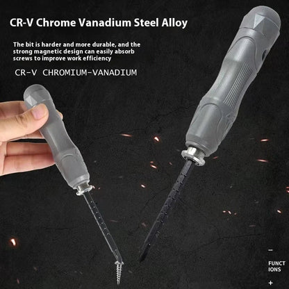 17-in-one magnetic screwdriver set with chrome vanadium steel bits