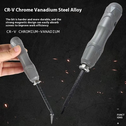 17-in-one magnetic screwdriver set with chrome vanadium steel bits