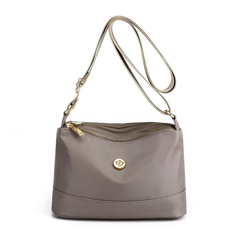 Casual messenger bag Oxford cloth large capacity crossbody shoulder bag soft nylon with multiple compartments