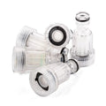 Transparent plastic inlet joint for Karcher pressure washer with 3cm diameter