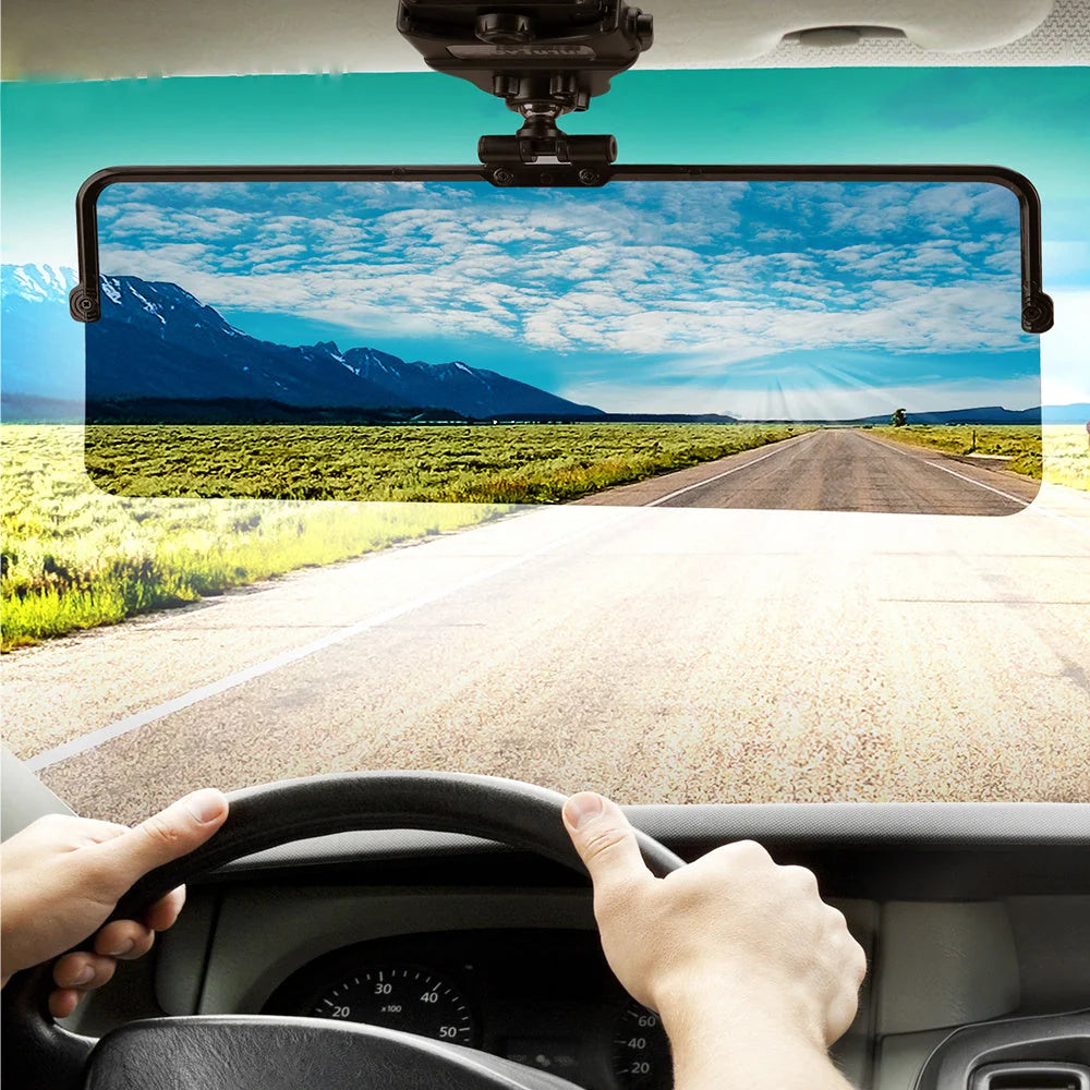 Polarized car sun visor with anti-glare and UV protection features