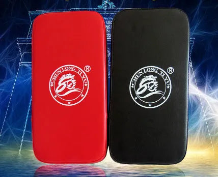 Square red taekwondo foot target pad for martial arts kicking practice