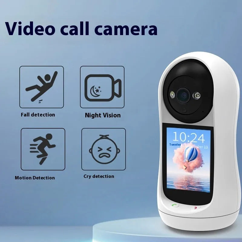 Bidirectional video call camera with 1-inch ball indoor, 2MP 3MP, AU EU UK US plug style selectable