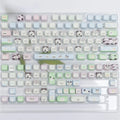 Puppy themed PBT sublimation keycap set with 26 pieces and keycap puller for mechanical keyboard customisation