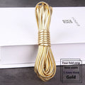 PU leather woven string in multiple colours showing 2mm, 2.8mm and 4mm width options