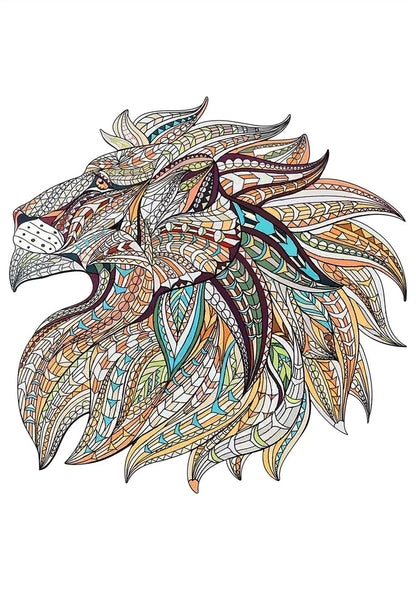 Colourful animal-shaped wooden jigsaw puzzles for children, educational and fun