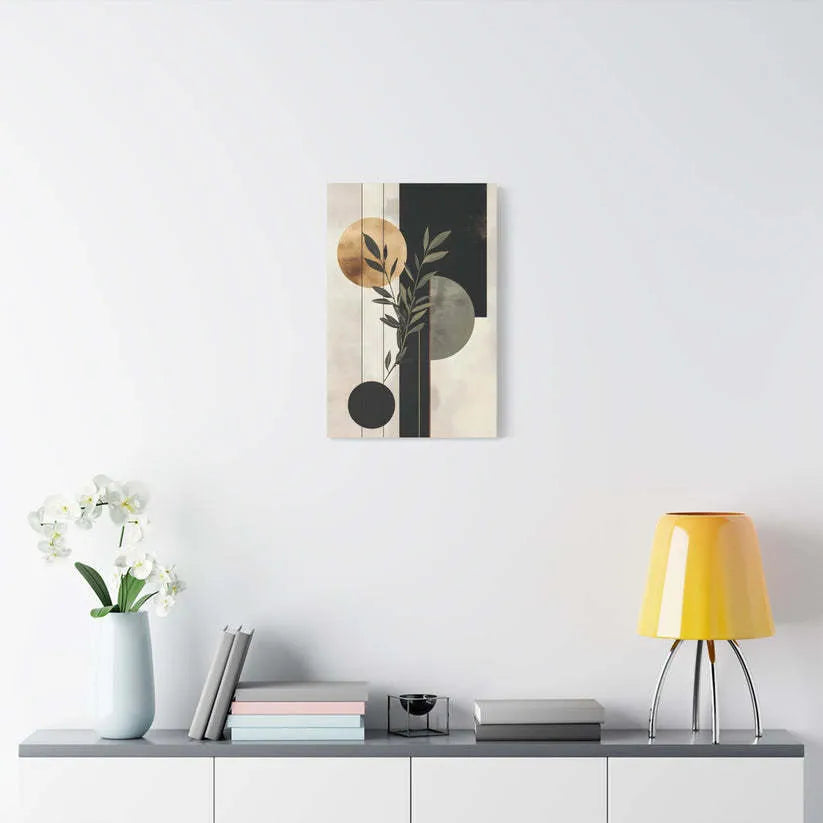 Modern minimalist inkjet poster on canvas, 30x45cm, single piece painting core with white edge for bedroom decoration