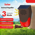Solar infrared alarm animal drive warning indicator with wireless detection and remote control