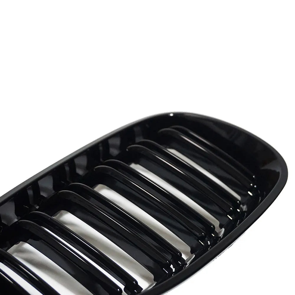 BMW 5-Series E60 carbon fiber style grille replacement with ABS construction