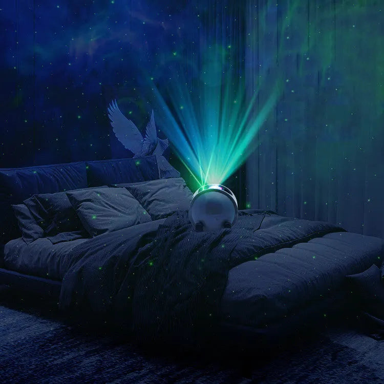 Dream Starry Sky Projector HD laser projection lamp with USB cable, compact ABS PC housing, 12.8x11.5x13.3cm
