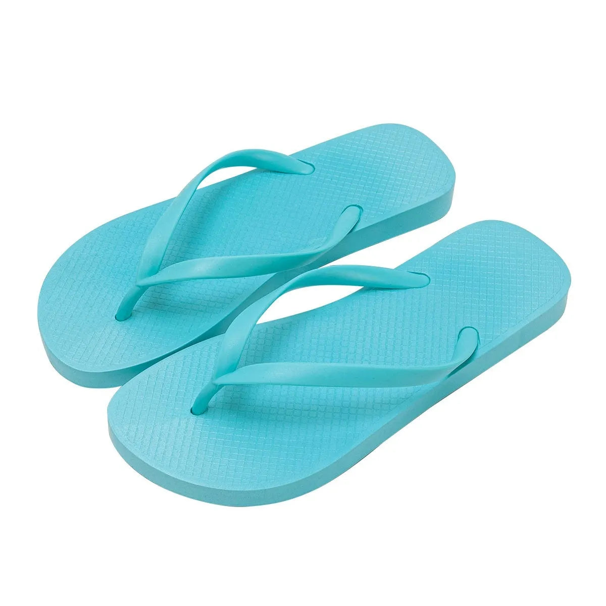 Foldable flat slippers with plastic hollow-out upper and non-slip PVC sole in various colours