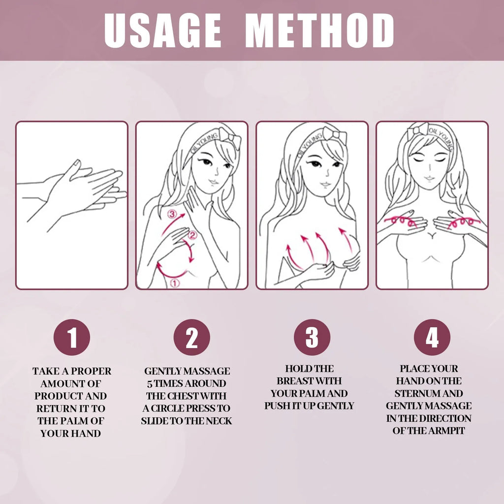 White breast beauty cream tube 50g for lifting and plumping bust