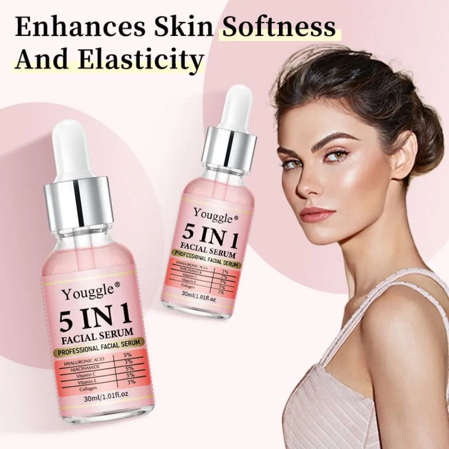 30 ml 5-in-1 face serum bottle for brighter even complexion daily skincare