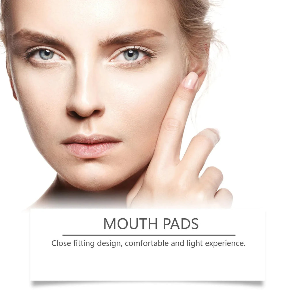 Two facial skin firming care patches with collagen and hyaluronic acid hydrogel formula