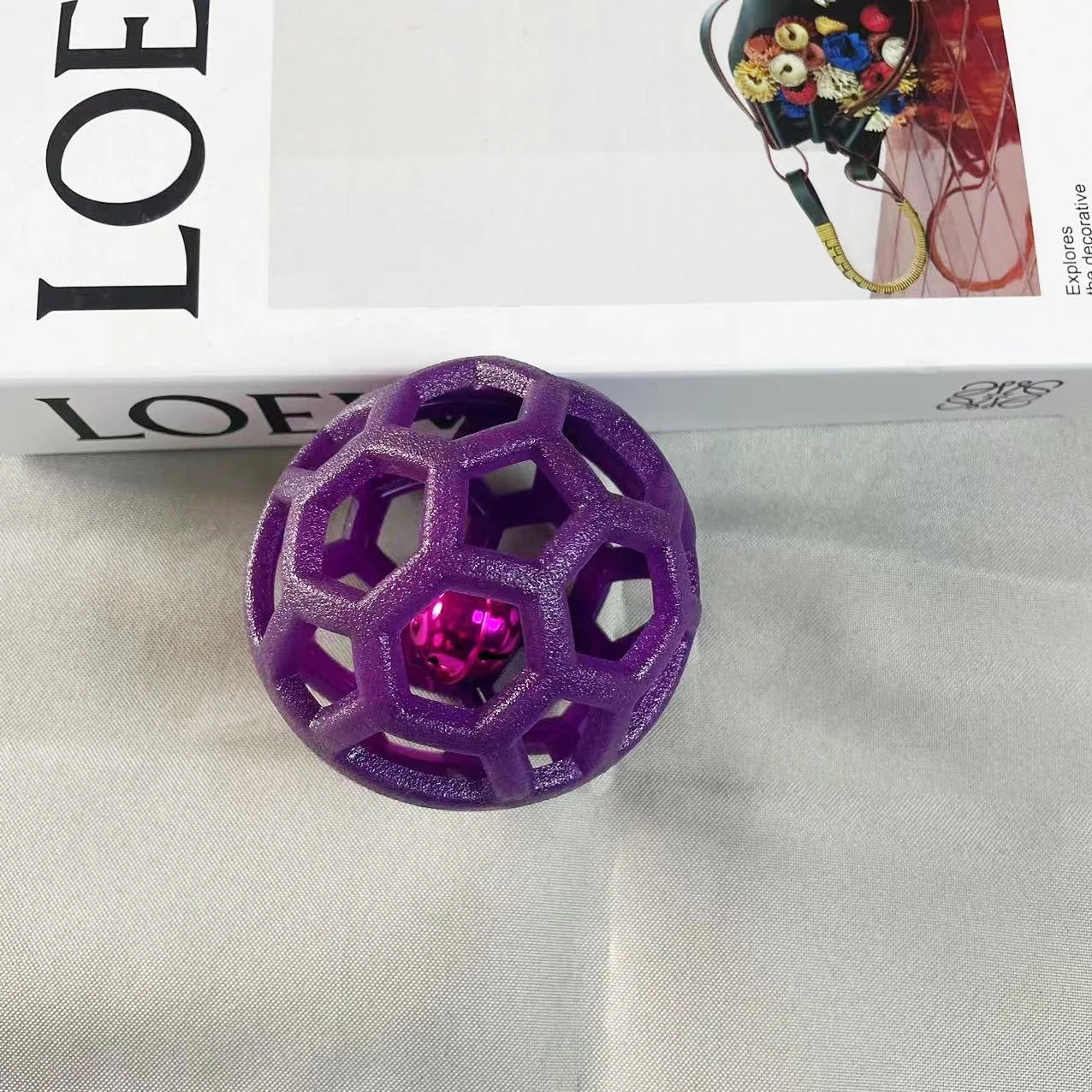 TPR dog chew ball toy in various colours for interactive play and teeth cleaning