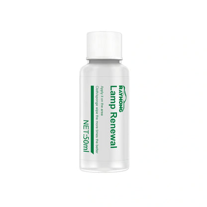 20ml automobile headlight repair liquid bottle for oxidation and yellowing restoration, with sanding steps for clear lenses