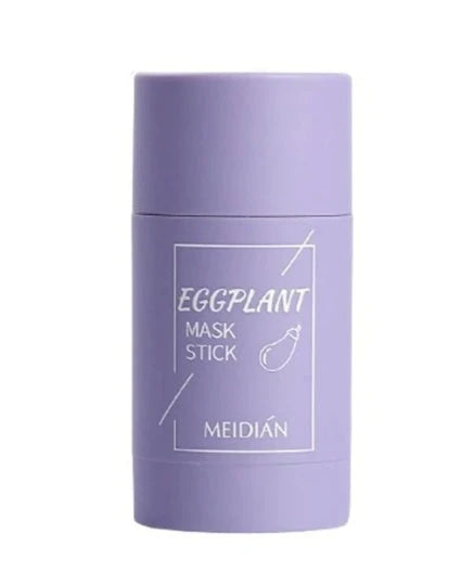 Premium green tea and eggplant mud mask for deep cleansing, oil control, and radiant skin