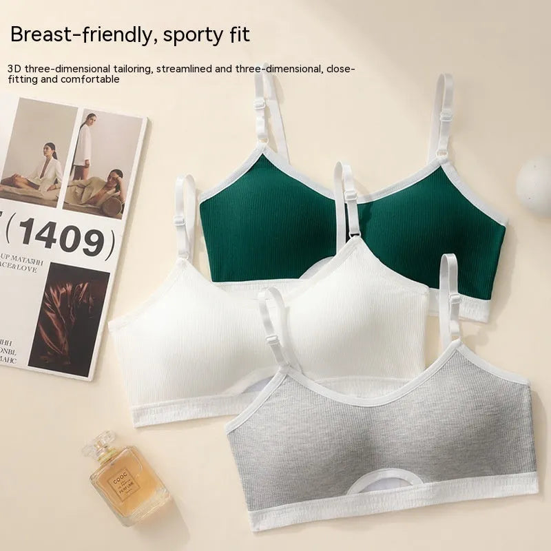 Women's sports underwear vest with underwired tube top and contrast colour back design