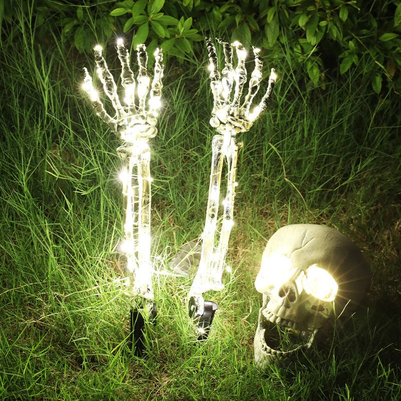 LED Light Up Skeleton Arm Hand for Halloween decoration in various colours