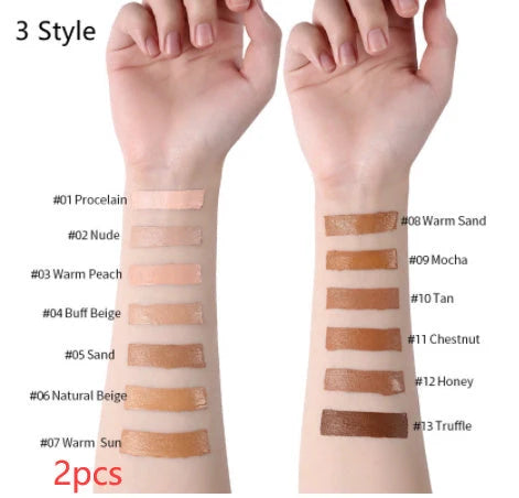 Oil-Control Liquid Foundation Concealer in 13 shades for a flawless matte finish