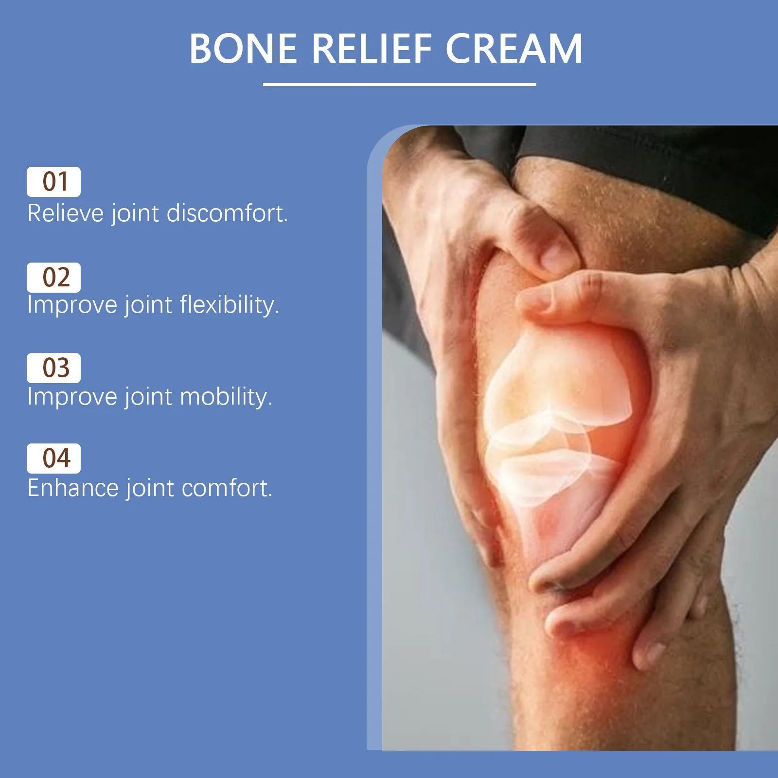 100g container of joint relief cream with mint leaf and cumin seed oil ingredients