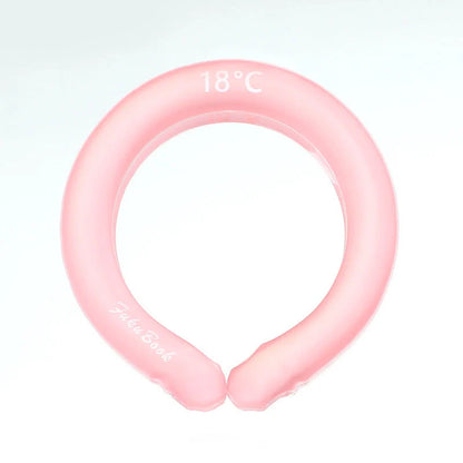 Ice Cold Neck Collar in pink, blue, and purple for outdoor cooling