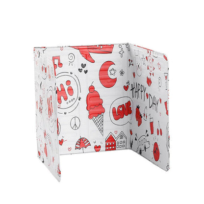 Foldable aluminium oil splatter screen for gas stoves