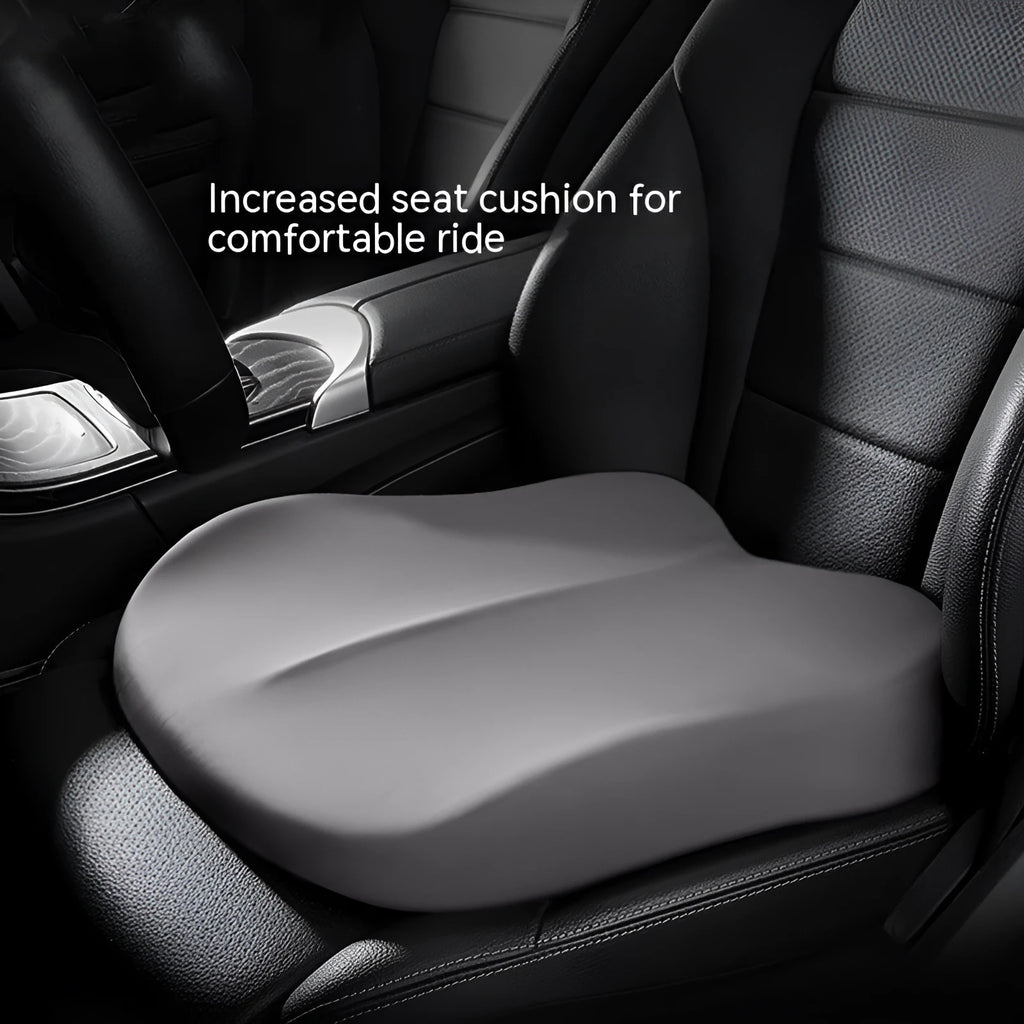 Universal car seat cushion for height adjustment measuring 41x41x10 cm