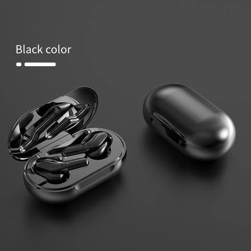 Binaural In Ear Headphones Gaming Black Technology Hall Bluetooth Headset V5.0 with 10mm Copper Ring Speaker and 30mAh Battery White Black