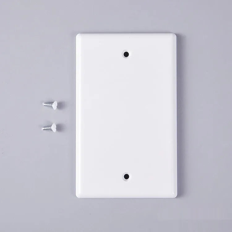 Plastic wall-mounted socket panel in black and white, American Standard surface shell